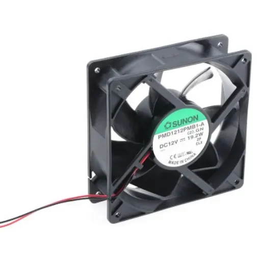 Sunon PMD Series Axial Fan, 12 V dc, DC Operation, 323m³/h, 19.2W, 1.6A Max, 120 x 120 x 38mm - PMD1212PMB1-A(2).GN product image