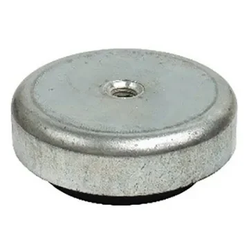 RS PRO M12 Rubber Adjustable Foot, 600kg Static Load Capacity - 1263557 product image