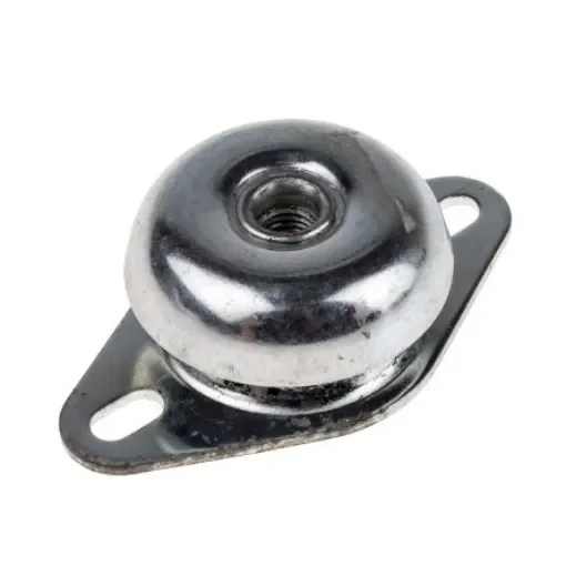 RS PRO Round M12 Anti Vibration Mount, Pedestal Mount with 124 Compression Load - 1263890 product image