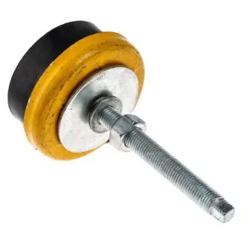 RS PRO M12 Rubber Adjustable Foot, 600kg Static Load Capacity - 1263896 product image