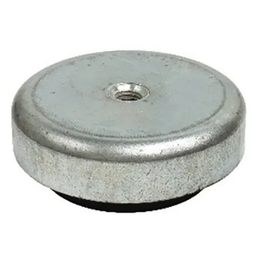 RS PRO M16 Rubber Adjustable Foot, 500kg Static Load Capacity - 1263907 product image