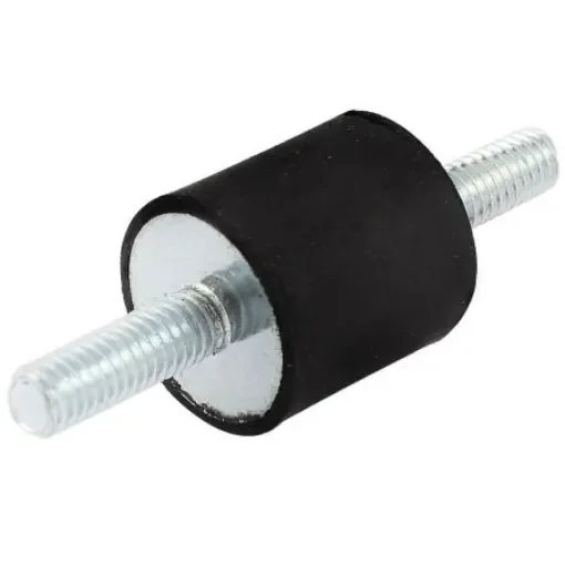 RS PRO M12 Anti Vibration Mount, Male to Male Bobbin with 455.04kg Compression Load - 1264270 product image
