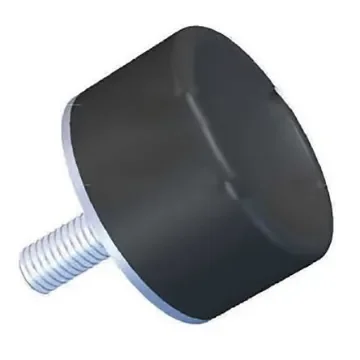 RS PRO M12 Anti Vibration Mount, Male Buffer Foot with 176.6kg Compression Load - 1265944 product image