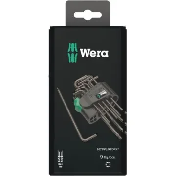 Wera 9-Piece Torx Key Set, L Shape, Long Arm - 05073598001 product image