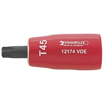 STAHLWILLE 3/8 in Drive Bit Socket, Torx Bit, T45, VDE/1000V, 67 mm Overall Length - 2390045 product image