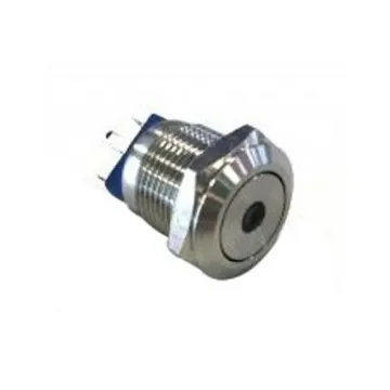 Bulgin MAV0120 Series Illuminated Push Button Switch, Momentary, Panel Mount, 12mm Cutout, SPST, Red LED, 36V dc, IP67 - MAV0120/3D1RD012 product image