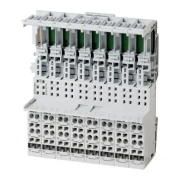 Eaton, Eaton XN, Vertical, Pluggable Terminal Block, Plug, Rail Mount, Spring Loaded/Screw Terminal Termination - 140134 XN-B3T-SBC product image