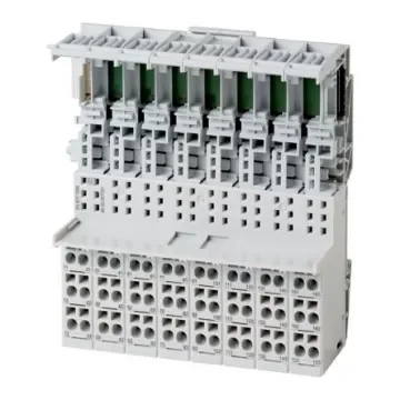 Eaton, Eaton XN, Vertical, Pluggable Terminal Block, Plug, Rail Mount, Spring Loaded/Screw Terminal Termination - 140133 XN-B3T-SBB product image