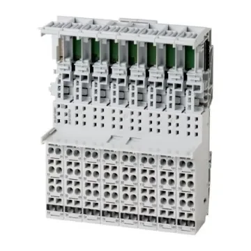 Eaton, Eaton XN, Vertical, Pluggable Terminal Block, Plug, Rail Mount, Spring Loaded/Screw Terminal Termination - 140135 XN-B4T-SBBC product image