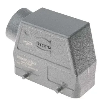 HARTING Han B Heavy Duty Power Connector Hood, Side Entry - 09300160521 product image