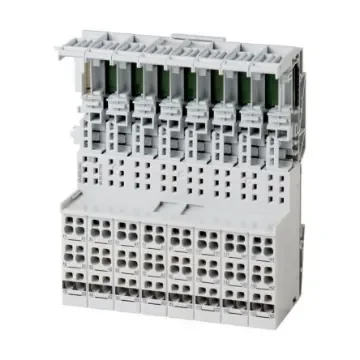 Eaton, Eaton XN, Vertical, Pluggable Terminal Block, Plug, Rail Mount, Spring Loaded/Screw Terminal Termination - 140138 XN-B3S-SBC product image