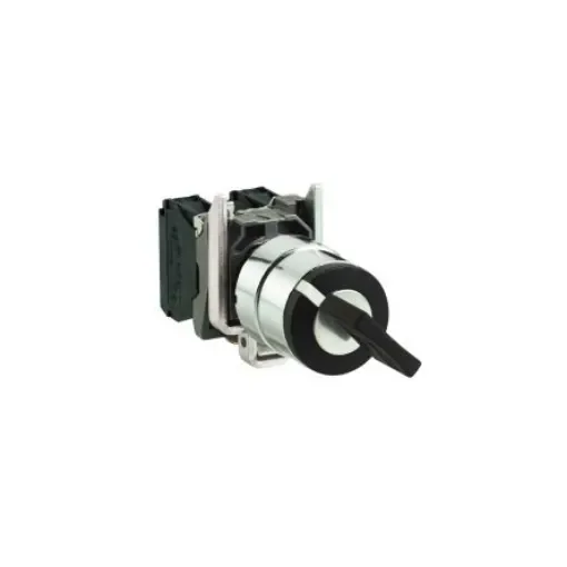 Schneider Electric Key Switch Selector Switch - (1NO) 22.5mm Cutout Diameter 2 Positions - XB4BG2120 product image