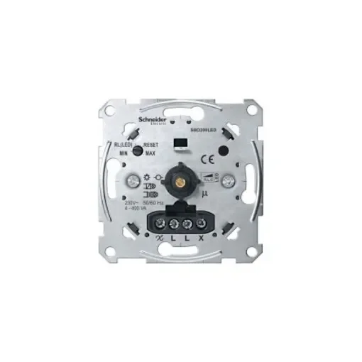 Schneider Electric Push Button Dimmer Switch, 230V ac, 400W - MTN5134-0000 product image