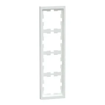 Schneider Electric White 4 Gang Cover - MTN4040-6535 product image