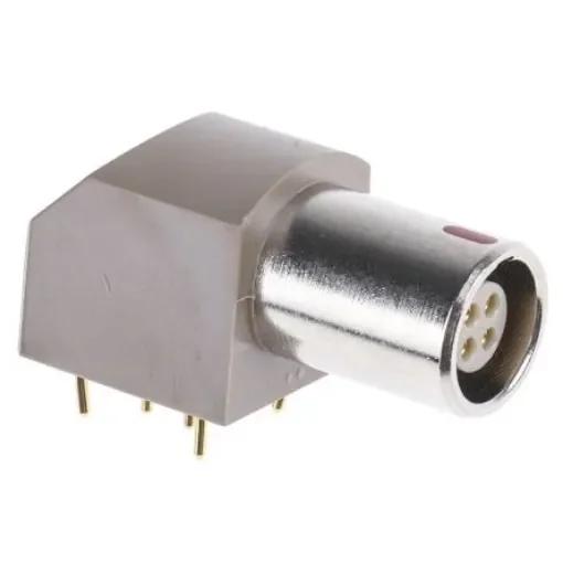 LEMO Circular Connector, 4 Contacts, Panel Mount, Socket, Female, IP50, 0B Series - EPG.0B.304.HLN product image