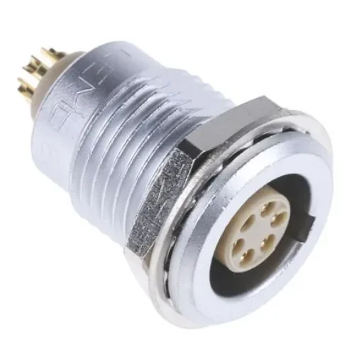 LEMO Circular Connector, 6 Contacts, Panel Mount, Socket, Female, IP50, 1B Series - EGG.1B.306.CLL product image