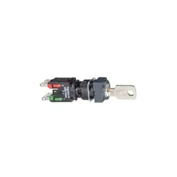 Schneider Electric Key Switch Selector Switch - (1 NO + 1 NC) 16mm Cutout Diameter 3 Positions - XB6CGH5B product image
