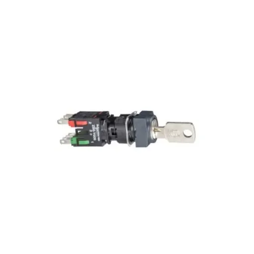 Schneider Electric Key Switch Selector Switch - (1 NO + 1 NC) 16mm Cutout Diameter 3 Positions - XB6CGH5B product image