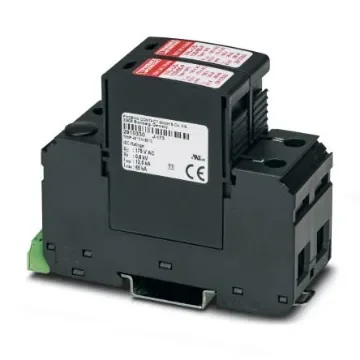 Phoenix Contact 1 Phase Surge Protector, 65kA, 400V (Volts), DIN Rail Mount - 2910346 product image