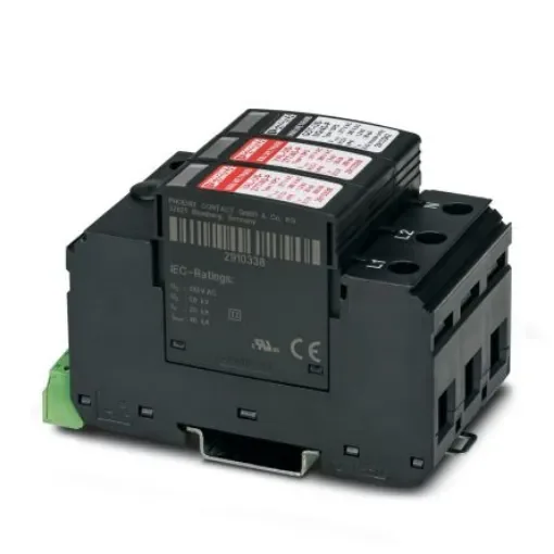 Phoenix Contact 1 Phase Surge Protector, 40kA, 1200V (Volts), DIN Rail Mount - 2910352 product image