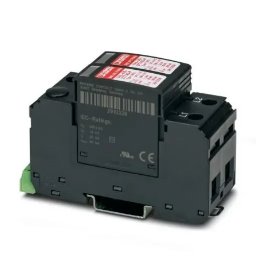 Phoenix Contact 1 Phase Surge Protector, 40kA, 2500V (Volts), DIN Rail Mount - 2910364 product image