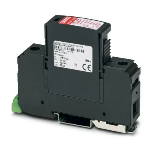 Phoenix Contact 1 Phase Surge Protector, 80kA, 1500V (Volts), DIN Rail Mount - 2910377 product image