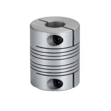 RS PRO Beam Coupling, 25.4mm Outside Diameter, 8 x 10mm Bore, 31.8mm Length Flexible Beam Coupling - 132142 product image