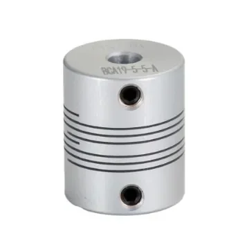 RS PRO Beam Coupling, 19.1mm Outside Diameter, 5mm Bore, 22.9mm Length Flexible Beam Coupling - 132156 product image