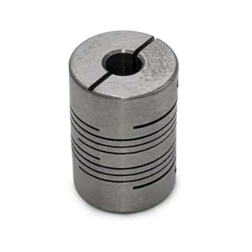 RS PRO Beam Coupling, 20mm Outside Diameter, 6mm Bore, 28mm Length Flexible Beam Coupling - 132163 product image
