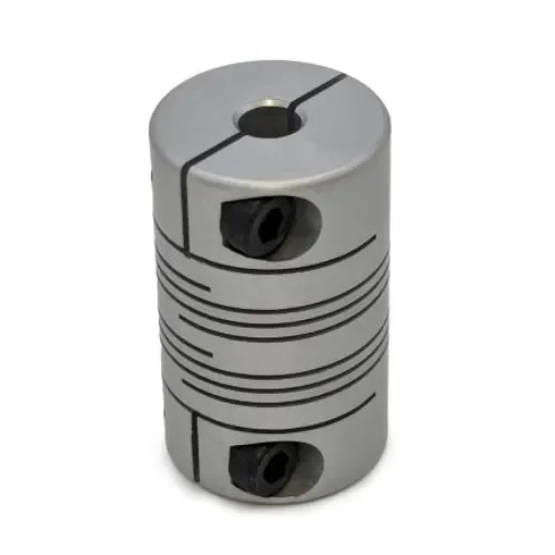 RS PRO Beam Coupling, 25.4mm Outside Diameter, 8mm Bore, 38.1mm Length Flexible Beam Coupling - 132170 product image