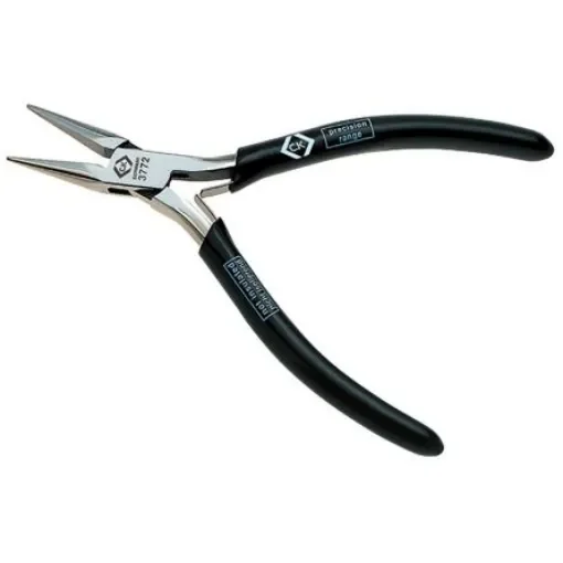 CK Long Nose Pliers, 120 mm Overall, Straight Tip, 23mm Jaw - T3772 product image