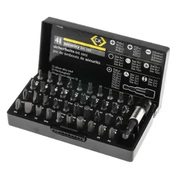 CK Driver Bit Set 41 Pieces, Clutch, Phillips, Slotted, Spanner, Spline Drive, Torq Set, Torx, Tri-Wing - T4508 product image