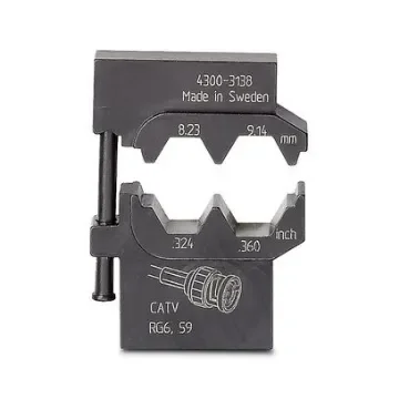 Phoenix Contact, CRIMPFOX-M Crimp Die, Coaxial, Hex size 8.23mm - 1212745 product image