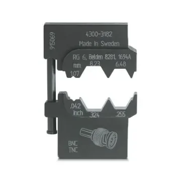 Phoenix Contact, CRIMPFOX-M Crimp Die, Coaxial, Hex size 8.23mm - 1212747 product image