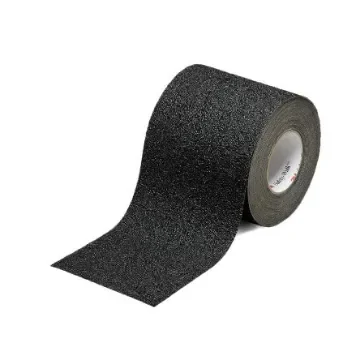 3M Black PVC 20m Hazard Tape, 1.48mm Thickness - BADC50 product image