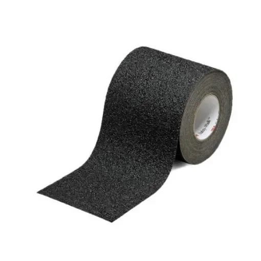 3M Black PVC 20m Hazard Tape, 1.48mm Thickness - BADC50 product image
