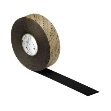 3M Black PVC 20m Hazard Tape, 1mm Thickness - BAD25N product image