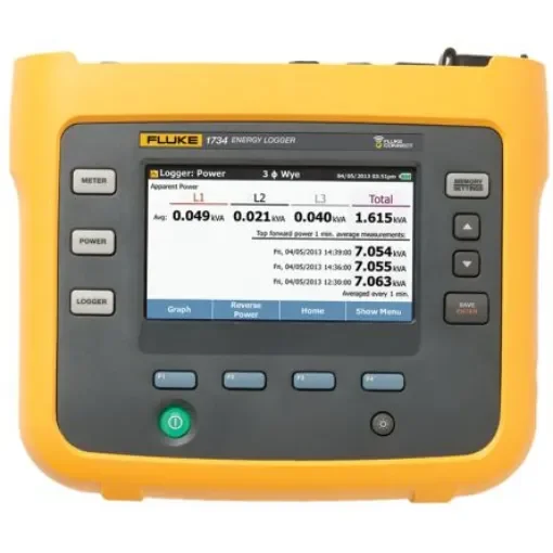 Fluke 1734/B Three Phase Power Energy Monitor & Logger, Bluetooth, USB A, USB Mini, Wi-Fi - FLUKE 1734/B product image
