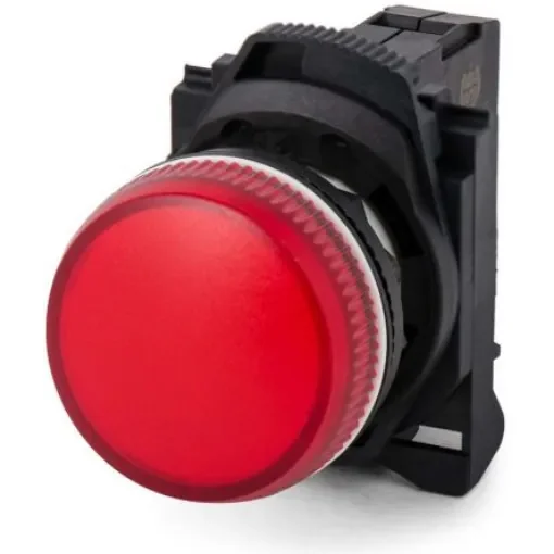 Allen Bradley, 800F, Panel Red LED Pilot Light, 22mm Cutout, IP65 IP66, Round, 24V ac/dc - 800FP-P4PN3R product image