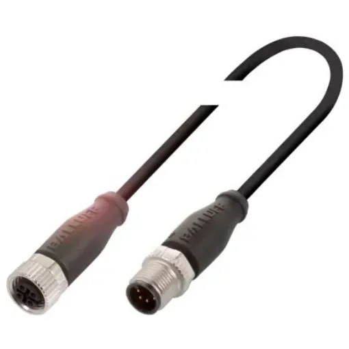 BALLUFF Male 5 way M12 to Female 4 way M12 Sensor Actuator Cable, 5m - BCC M415-M414-3A-304-PX0434-050 product image