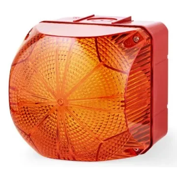 AUER Signal QDS Series Amber Multiple Effect Beacon, 230 V ac, 240 V ac, Surface Mount, LED Bulb, IP66 - 874161313 product image