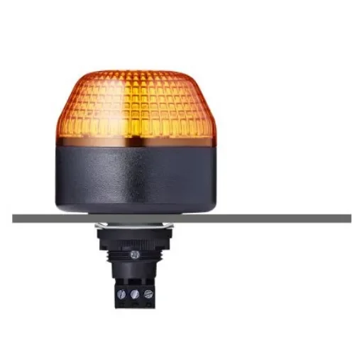 AUER Signal IBL Series Amber Multiple Effect Beacon, 24 V ac/dc, Panel Mount, LED Bulb, IP65 - 802501405 product image