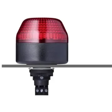 AUER Signal ICL Series Red Strobe Beacon, 24 V ac/dc, Panel Mount, LED Bulb, IP65 - 802522405 product image