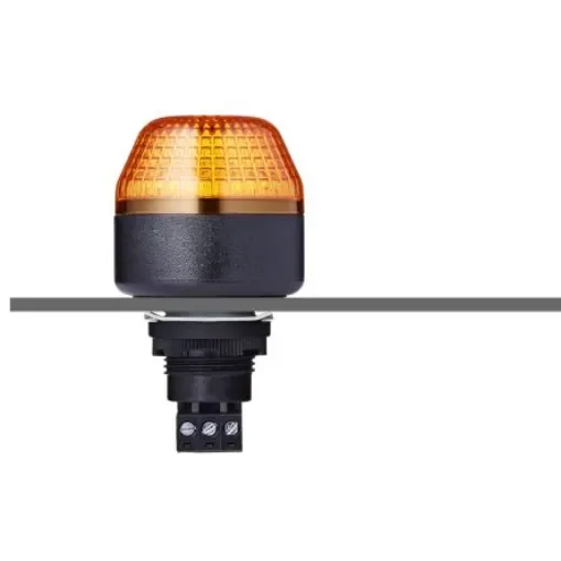 AUER Signal IBM Series Amber Multiple Effect Beacon, 24 V ac/dc, Panel Mount, LED Bulb, IP65 - 801501405 product image