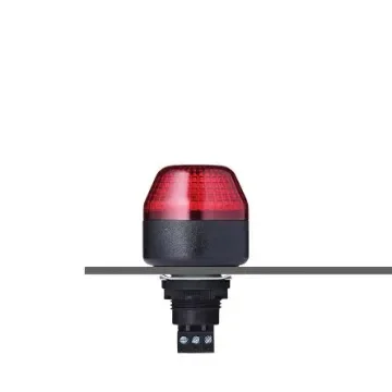 AUER Signal IBM Series Red Multiple Effect Beacon, 24 V ac/dc, Panel Mount, LED Bulb, IP65 - 801502405 product image