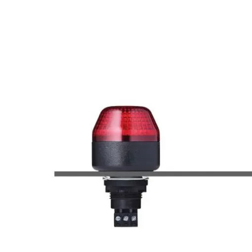AUER Signal IBM Series Red Multiple Effect Beacon, 24 V ac/dc, Panel Mount, LED Bulb, IP65 - 801502405 product image