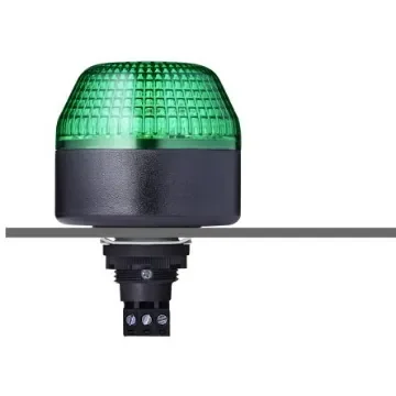 AUER Signal IBM Series Green Multiple Effect Beacon, 24 V ac/dc, Panel Mount, LED Bulb, IP65 - 801506405 product image