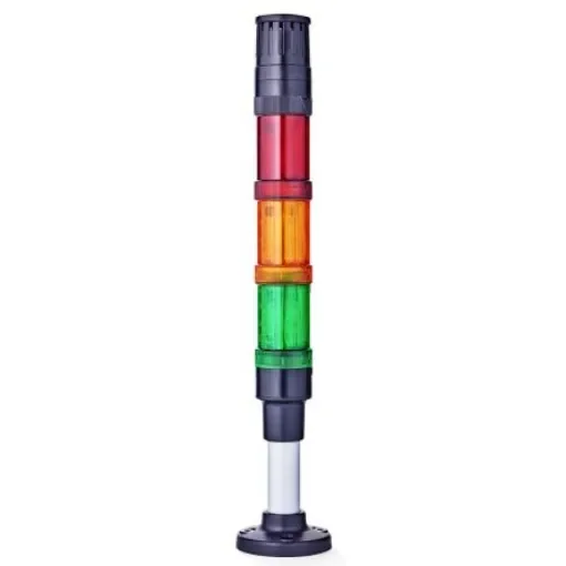 AUER Signal ECOmodul40 Series Red/Green/Amber Buzzer Signal Tower, 3 Lights, 24 V ac/dc, Base Mount - ECO40-Q31 product image