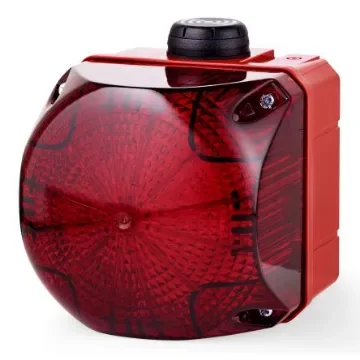 AUER Signal QSS Series Red Buzzer Beacon, 24 V ac/dc, IP65, Surface Mount, 80 at 1 Metre - 876162405 product image