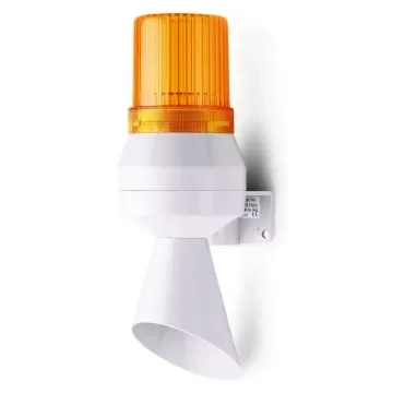 AUER Signal KLL Series Amber Sounder Beacon, 24 V dc, IP43, Vertical Mount, 92 at 1 Metre - 710111005 product image